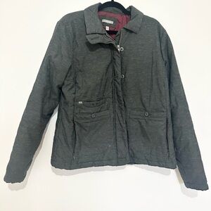 Horny Toad - Stargrazer Blazer large organic cotton Women's Gray Quilted Jacket